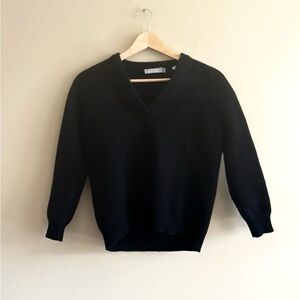 VINCE | Classic Black V-Neck Sweater, Women’s Small